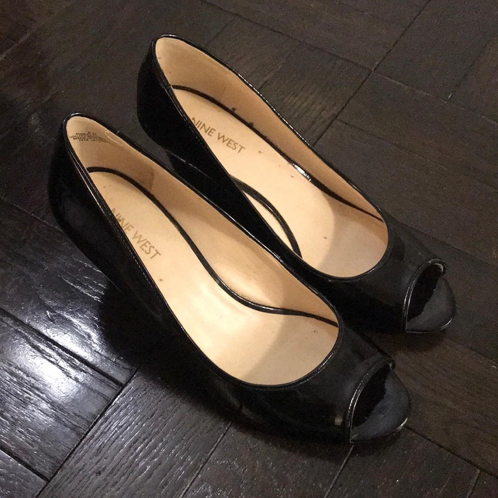 Nine West Mini Wedge Peep Toe